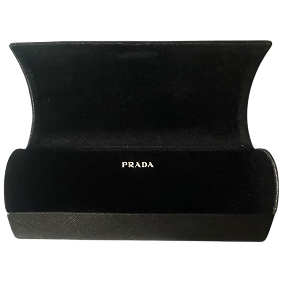 Prada Luxury Designer Black Eyeglass Case In Original Prada Box Unopened Cloth - Picture 1 of 10
